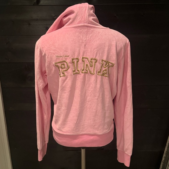 RARE Vintage Victoria’s Secret PINK Velour Y2K Jacket - Picture 1 of 6